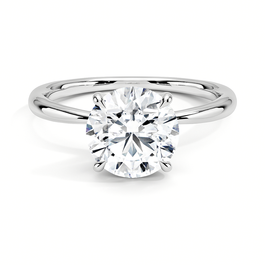 The Classic Round Brilliant White Gold Engagement Ring