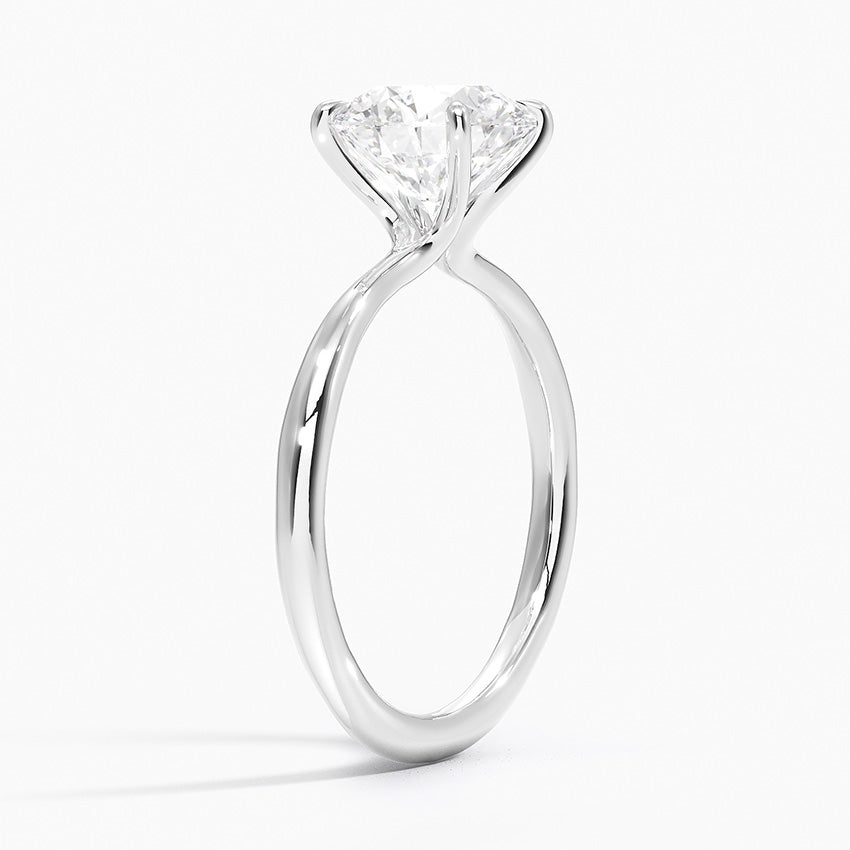 The Classic Round Brilliant White Gold Engagement Ring