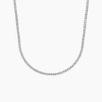 16 in. Perfect Four-Prong Lab Diamond Tennis Necklace (3 ct. tw.) in 14K White Gold