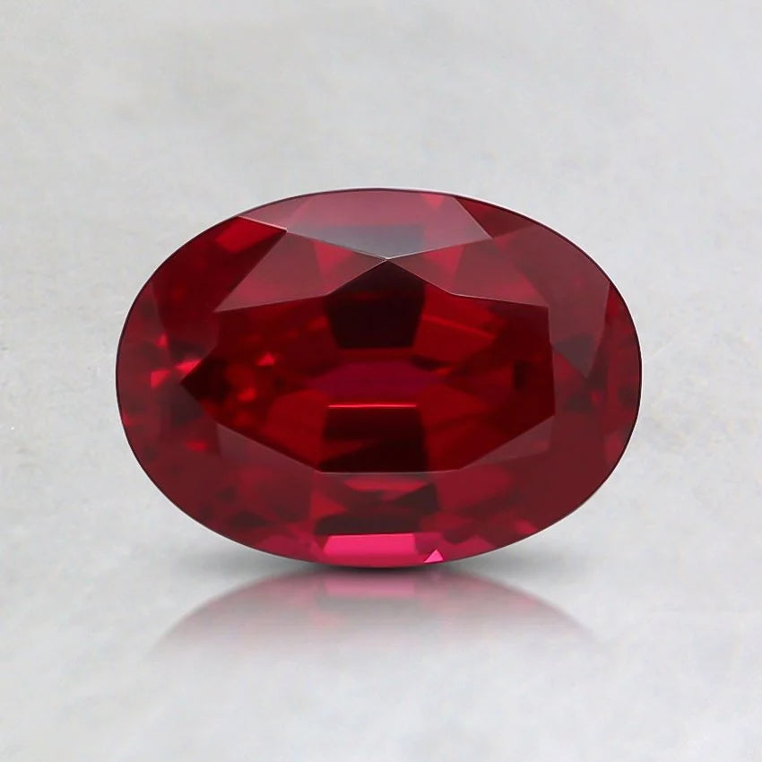 7x5mm Oval Lab Grown Ruby