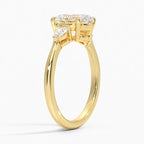 Three Stone Diamond Ring in 14K Yellow Gold
