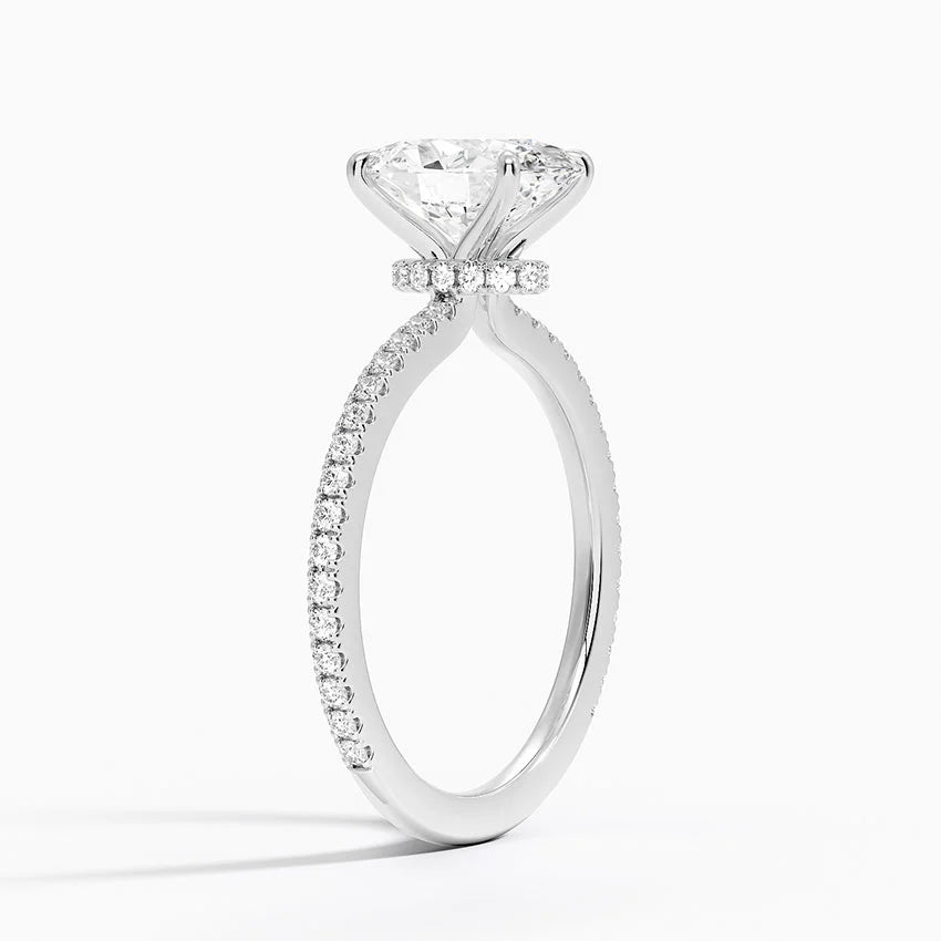 Demi Three-Quarter Coverage Diamond Ring (1/3 ct. tw.) in 18K White Gold