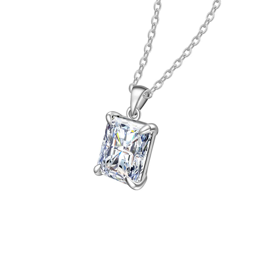 Moissanite Necklace 925 Sterling Silver