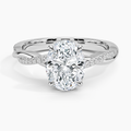 Petite Twisted Vine Diamond Ring (1/8 ct. tw.) in 18K White Gold