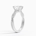 Petite Twisted Vine Diamond Ring (1/8 ct. tw.) in 18K White Gold