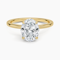 Secret Halo 1.5mm Diamond Ring in 14K Yellow Gold