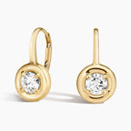 Round Cut Lab Diamond Drop Earrings (1 ct. tw.) in 14K Yellow Gold
