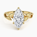 Budding Willow MS 2ct Solitaire Ring in 18K Yellow Gold