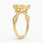 Budding Willow MS 2ct Solitaire Ring in 18K Yellow Gold