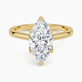 2 Carat Marquise Solitaire Ring in 18K Yellow Gold