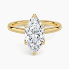 2 Carat Marquise Solitaire Ring in 18K Yellow Gold