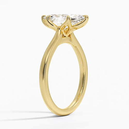 2 Carat Marquise Solitaire Ring in 18K Yellow Gold