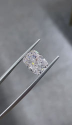 Cushion cut lab grown diamonds